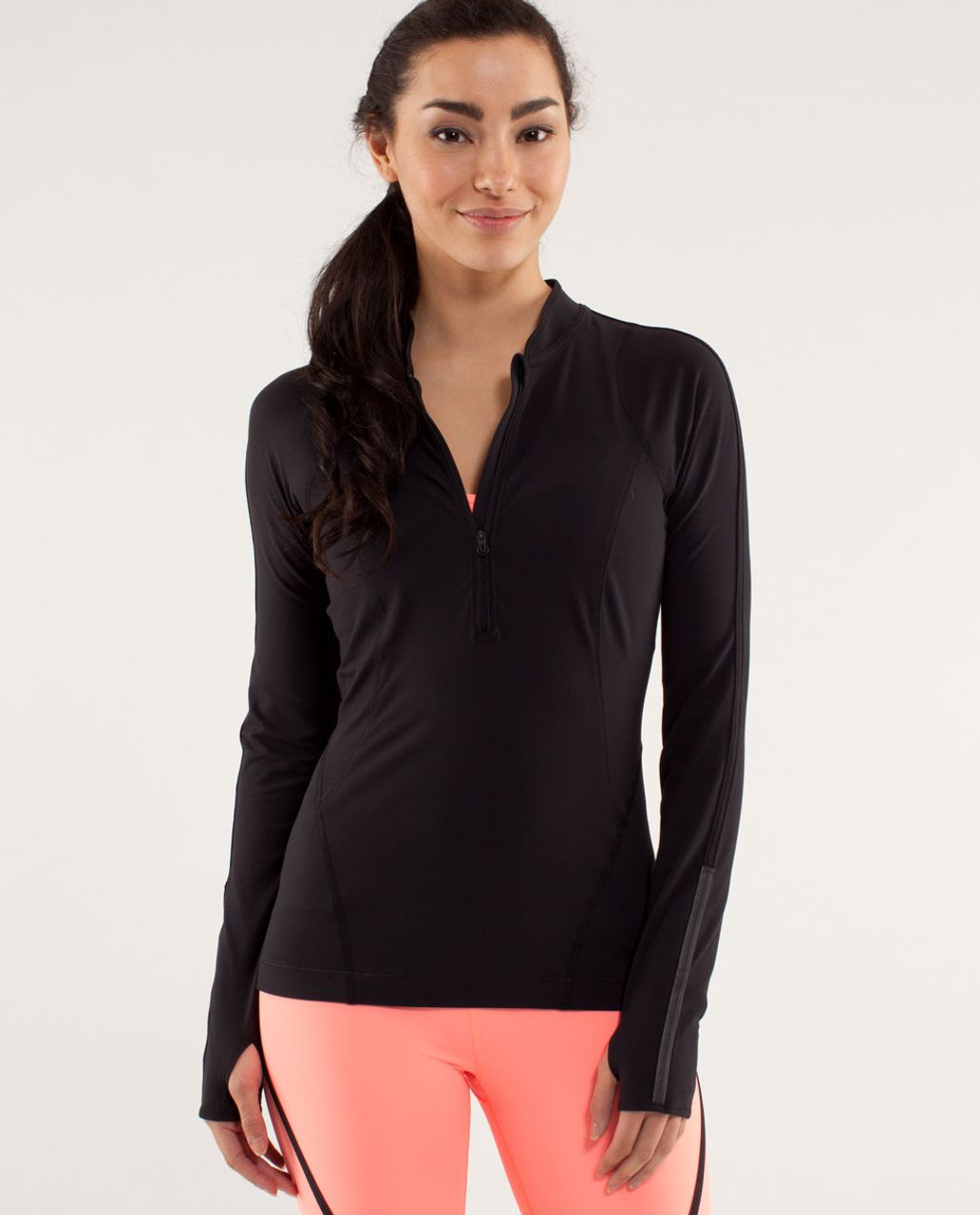 Lululemon Run:  Rise And Shine Pullover - Black