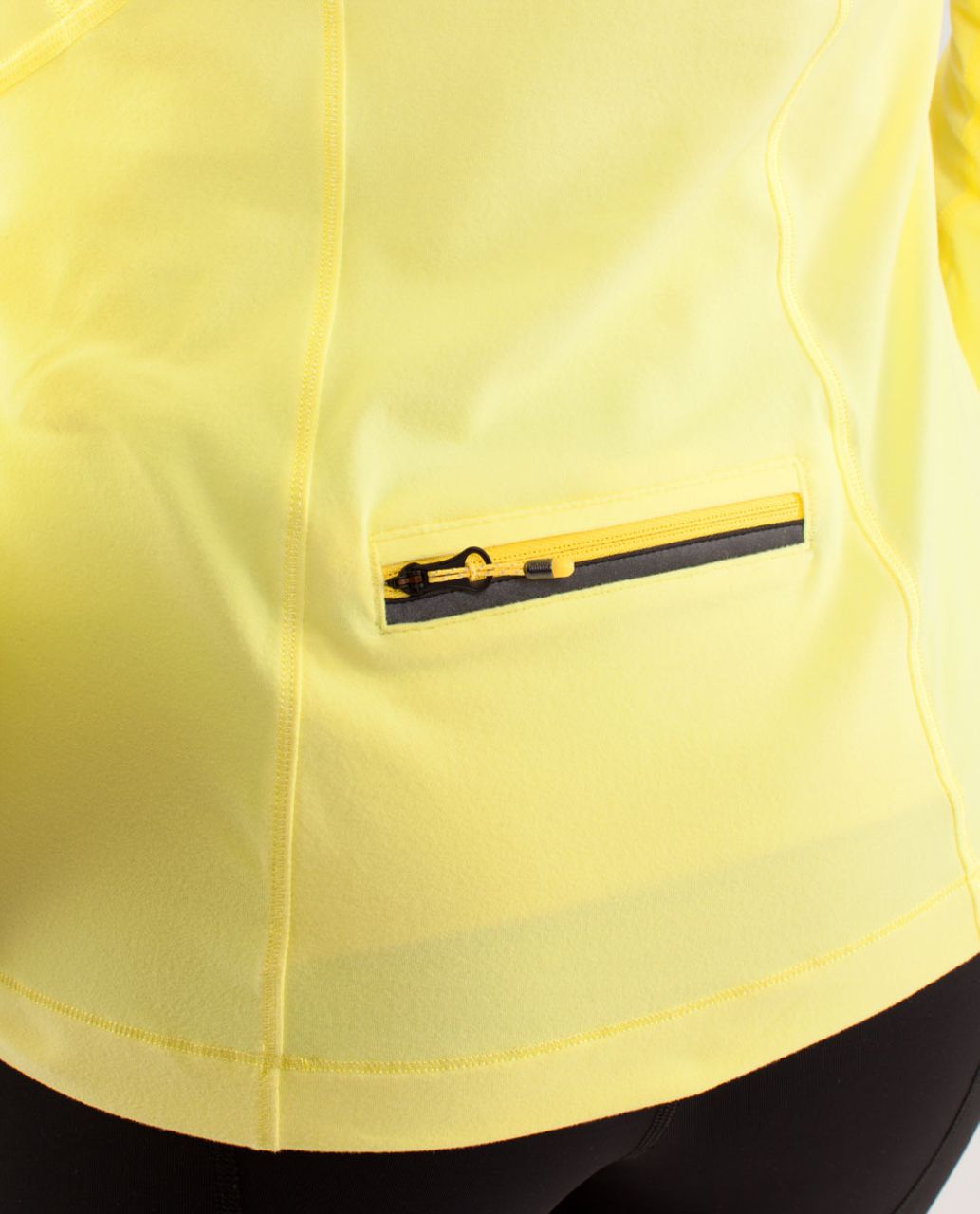 Lululemon Run:  Rise And Shine Pullover - Mellow Lemon / White