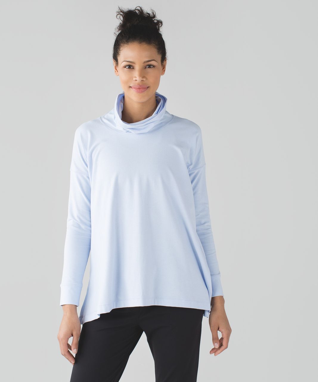 Lululemon On The Move Long Sleeve - Heathered Chalk - lulu fanatics