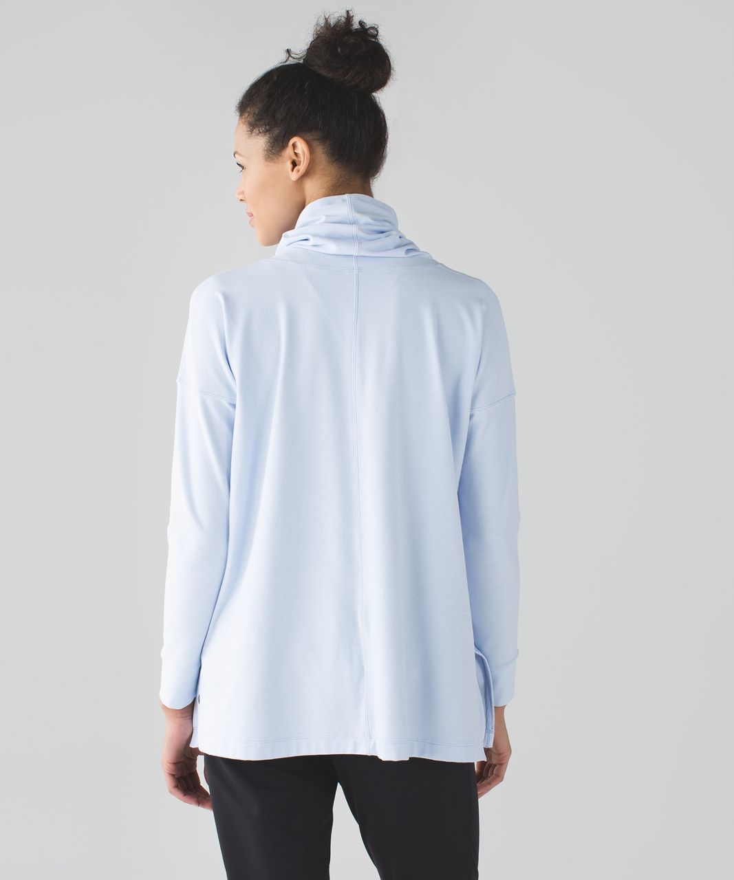 Lululemon Cropped Henley Long Sleeve - Heathered White / White - lulu  fanatics