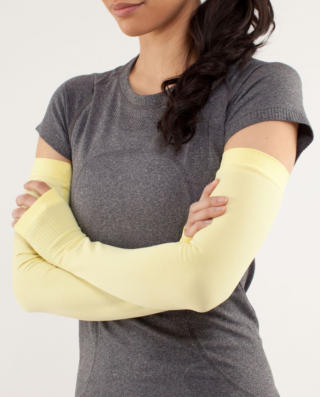 Lululemon Swiftly Arm Warmers - Mellow Lemon