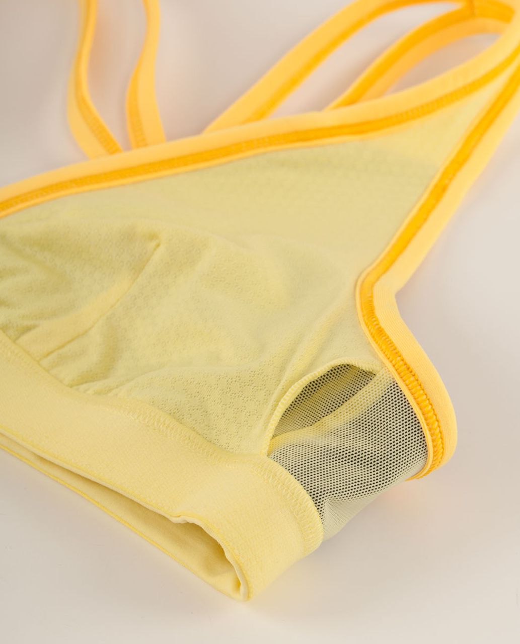 Lululemon Heat It Up Bra - Inkwell / Mellow Lemon / Burning Yellow