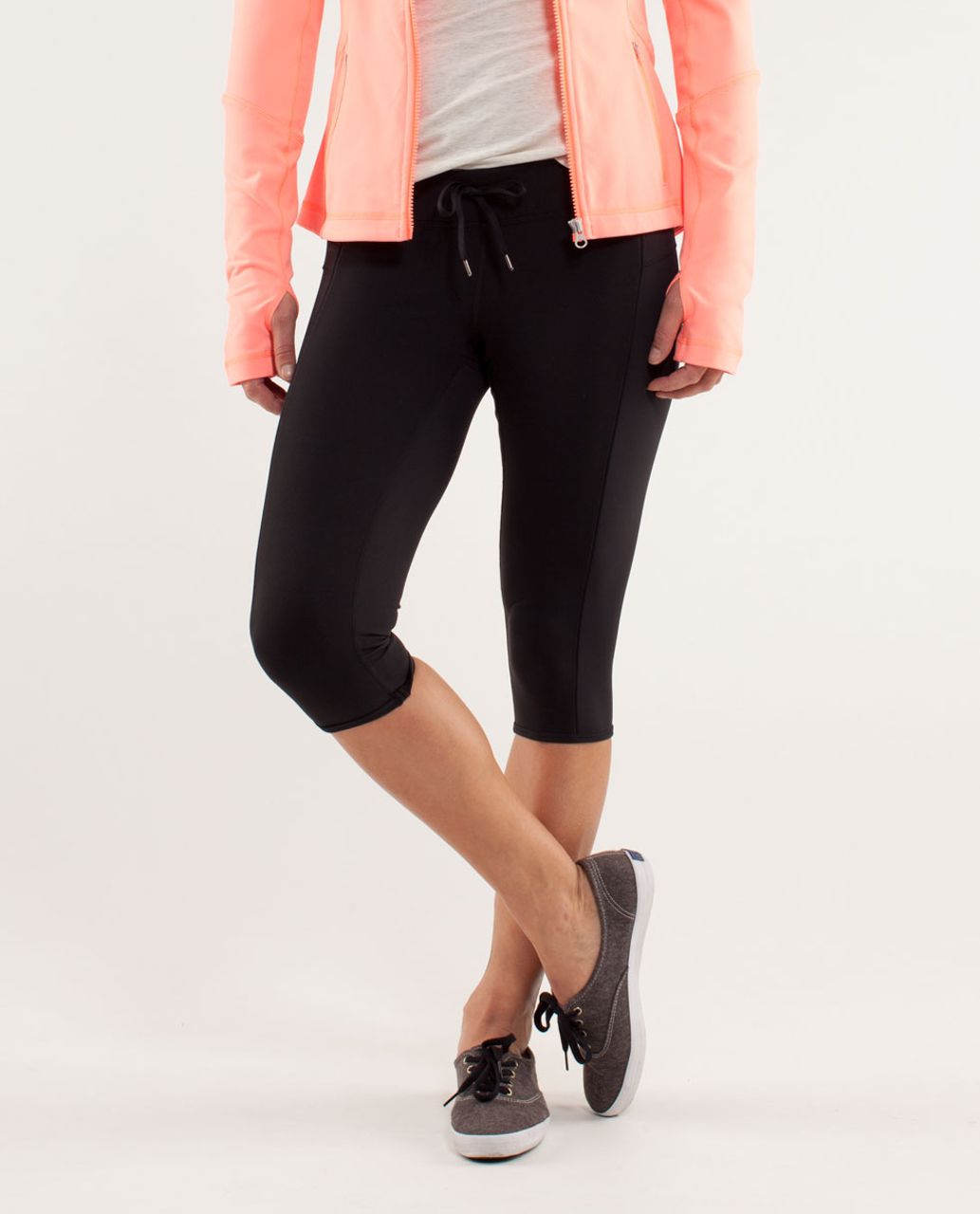 Lululemon Heat It Up Crop - Black - lulu fanatics