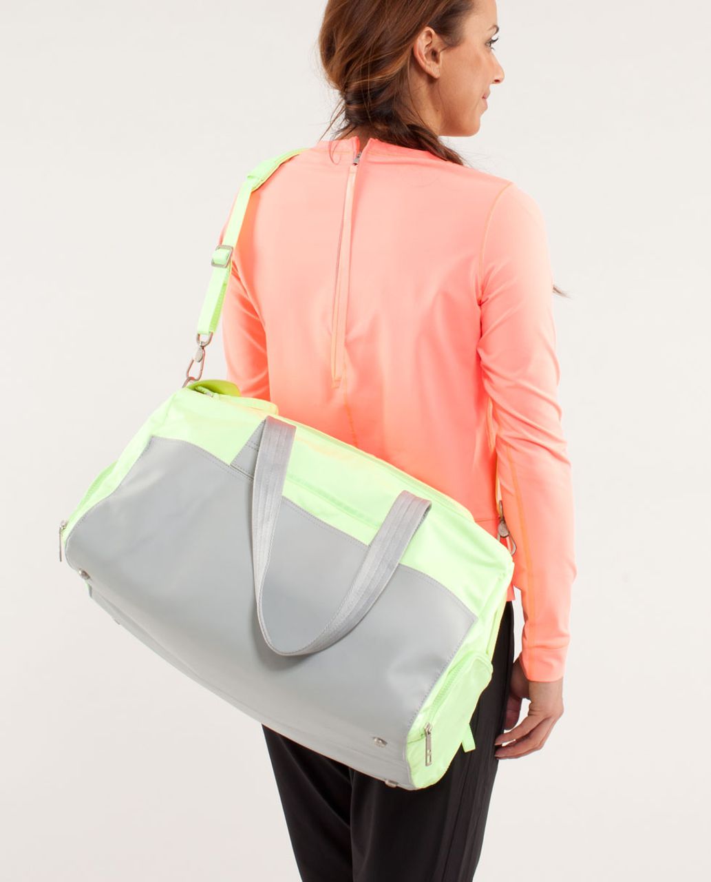 Lululemon Keep On Running Black Duffle Gym Yoga Bag