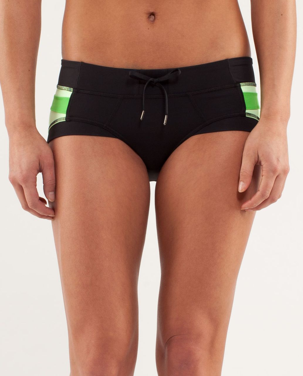 Lululemon Heat It Up Short - Black / Faded Zap / Frond