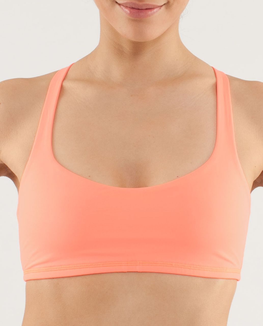 Lululemon Free To Be Bra - Pop Orange / Bleached Coral