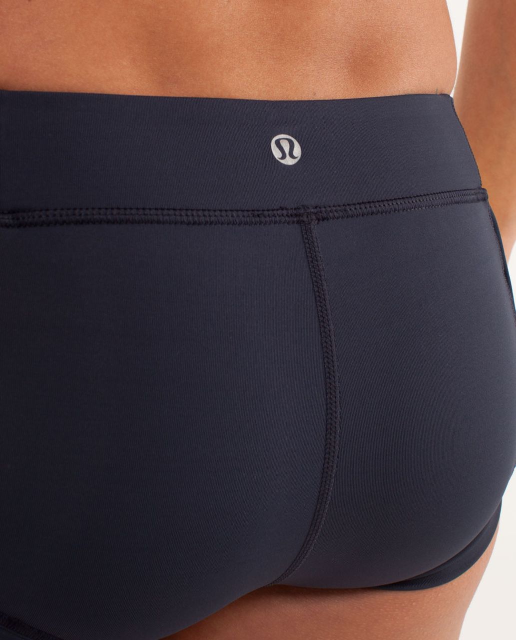 Lululemon Heat It Up Short - Inkwell / Mellow Lemon / Burning Yellow