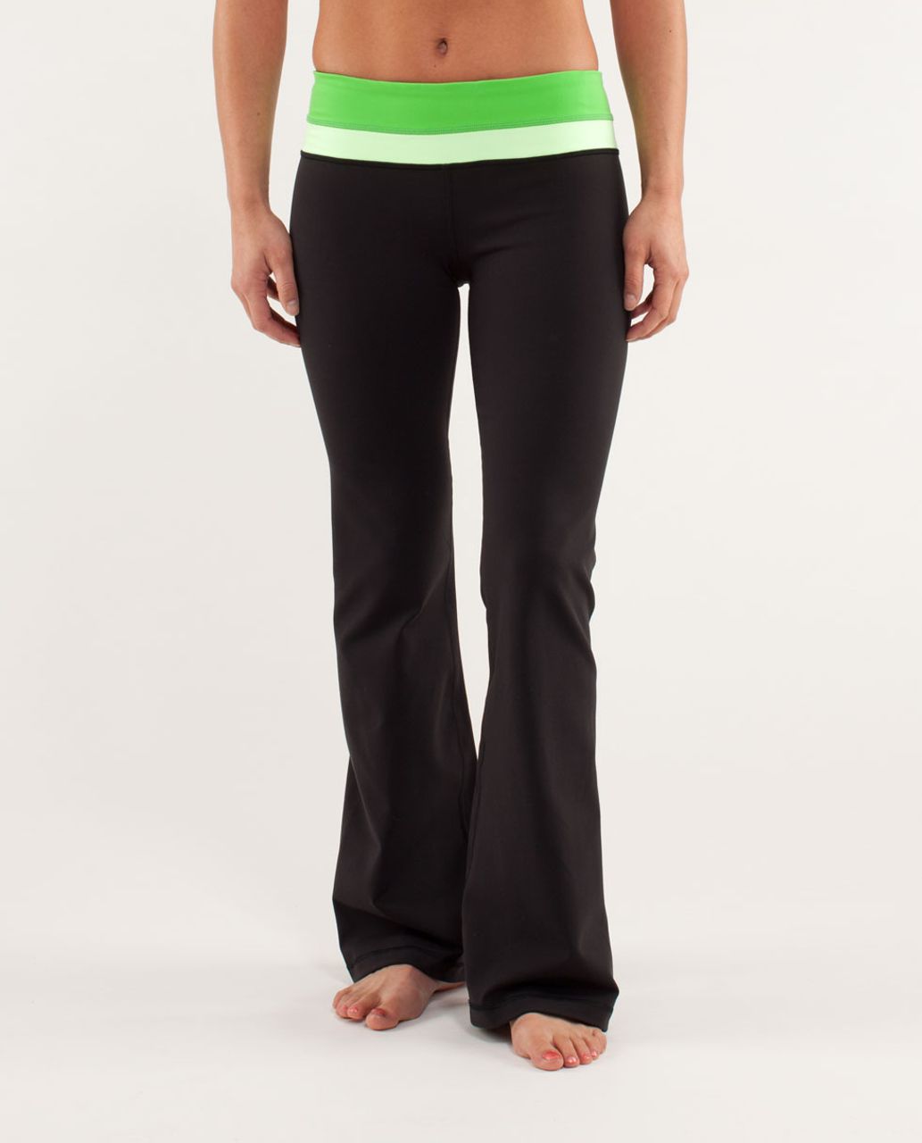 Lululemon Groove Pant *New (Regular) - Black / Frond / Faded Zap