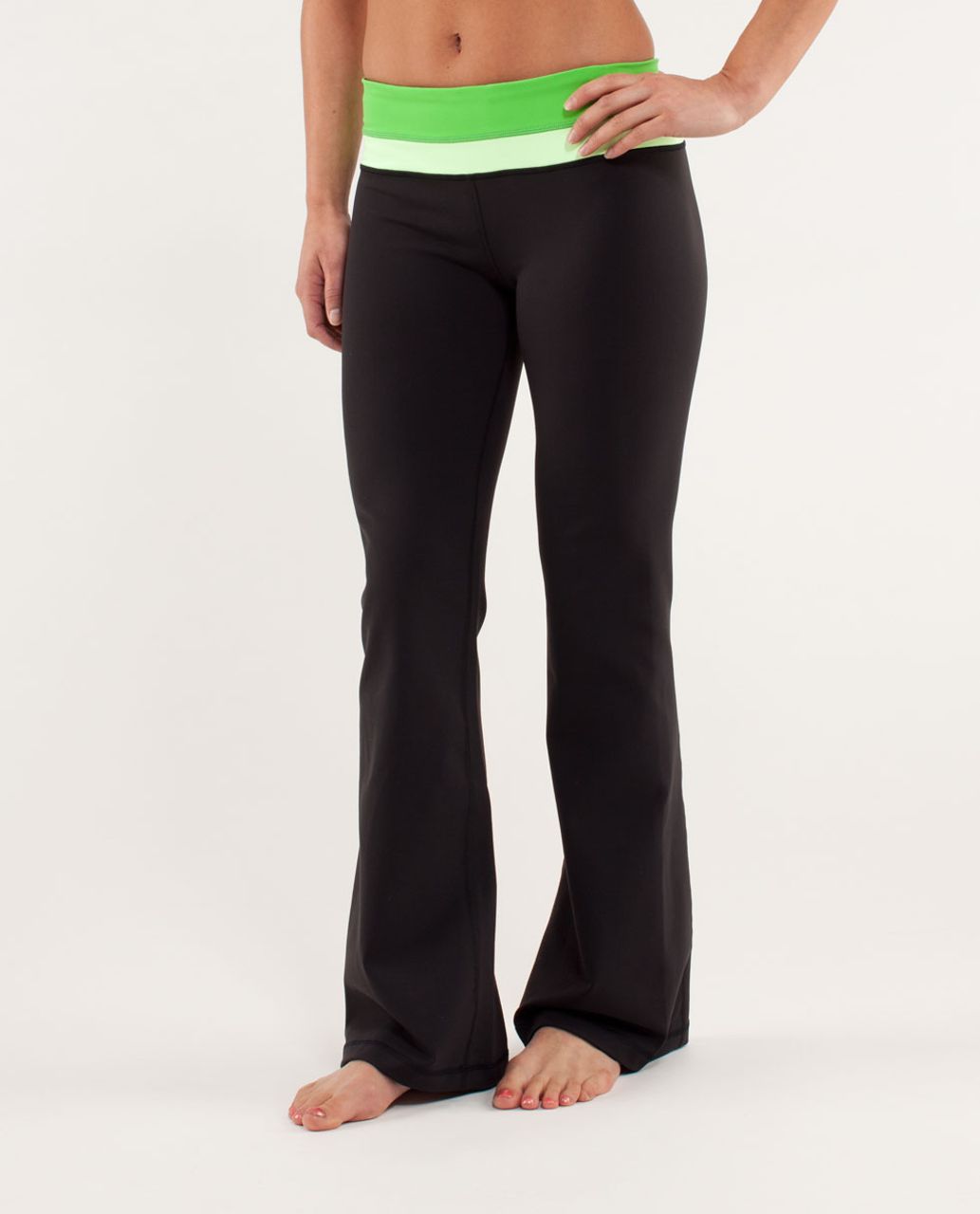 Lululemon Groove Pant *New (Regular) - Black / Frond / Faded Zap