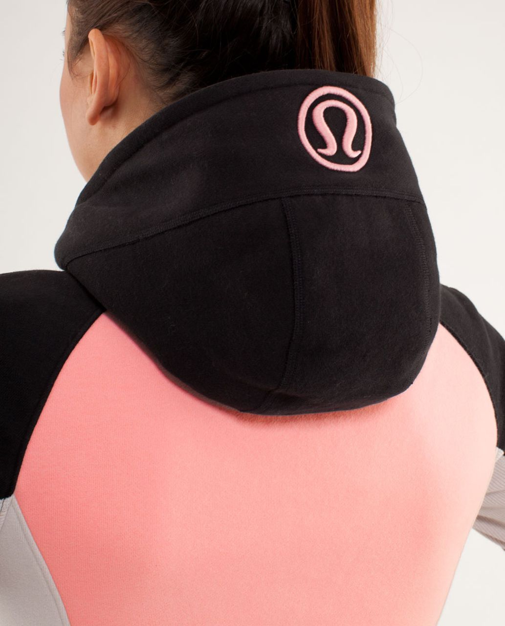 Lululemon Scuba Hoodie *Stretch (Lined Hood) - Bleached Coral / Dune / Black