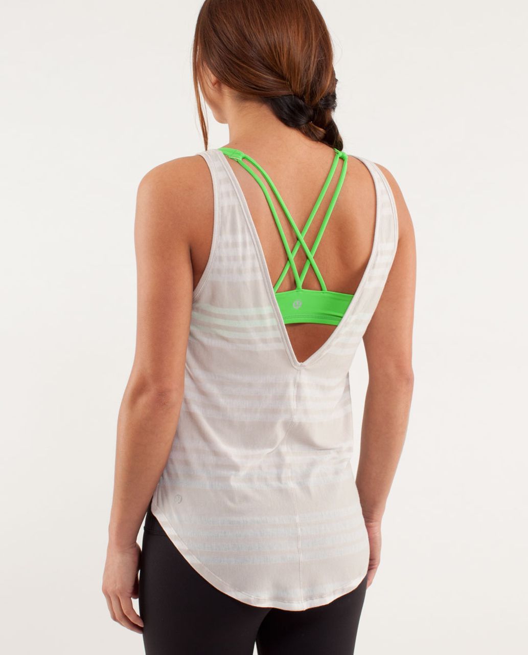 Lululemon Burn It Out Tank - Ocean Stripe Dune / Dune