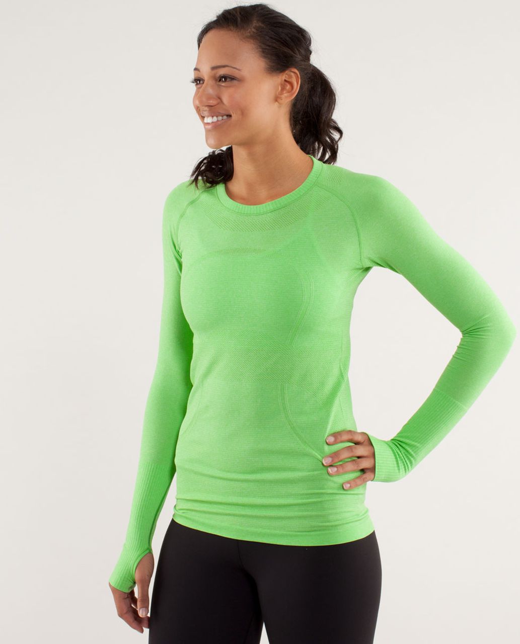 Lululemon Run:  Swiftly Tech Long Sleeve - Frond