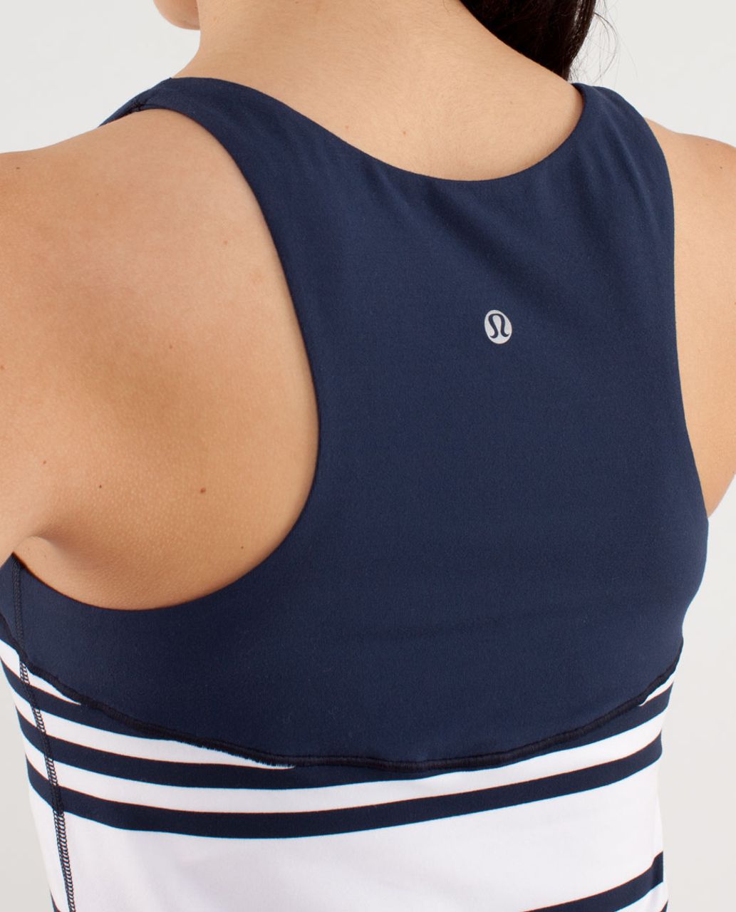 Lululemon Run:  First Base Tank - Ocean Stripe Inkwell / Inkwell