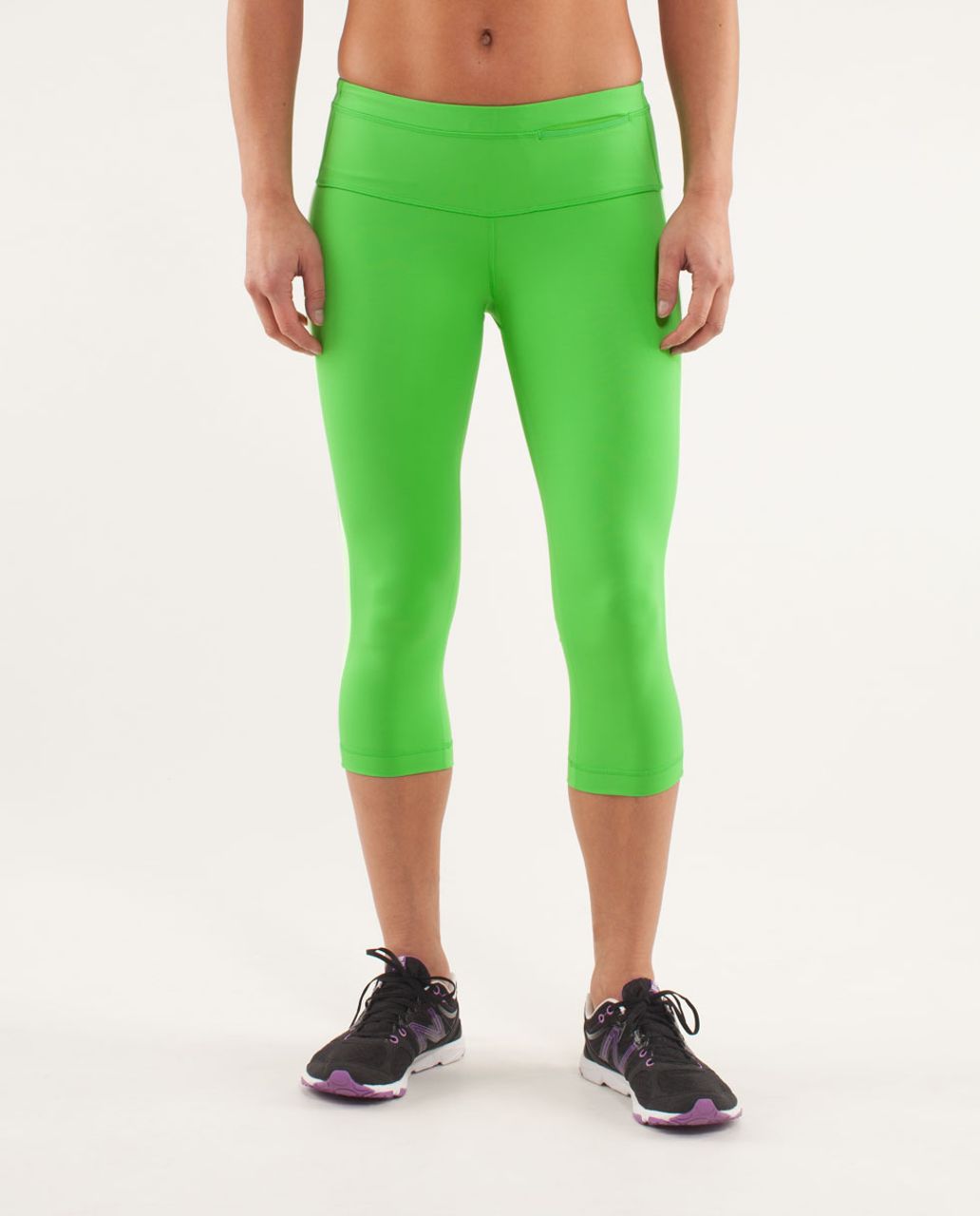 Lululemon Run:  Proceed With Speed Crop - Frond / Faded Zap