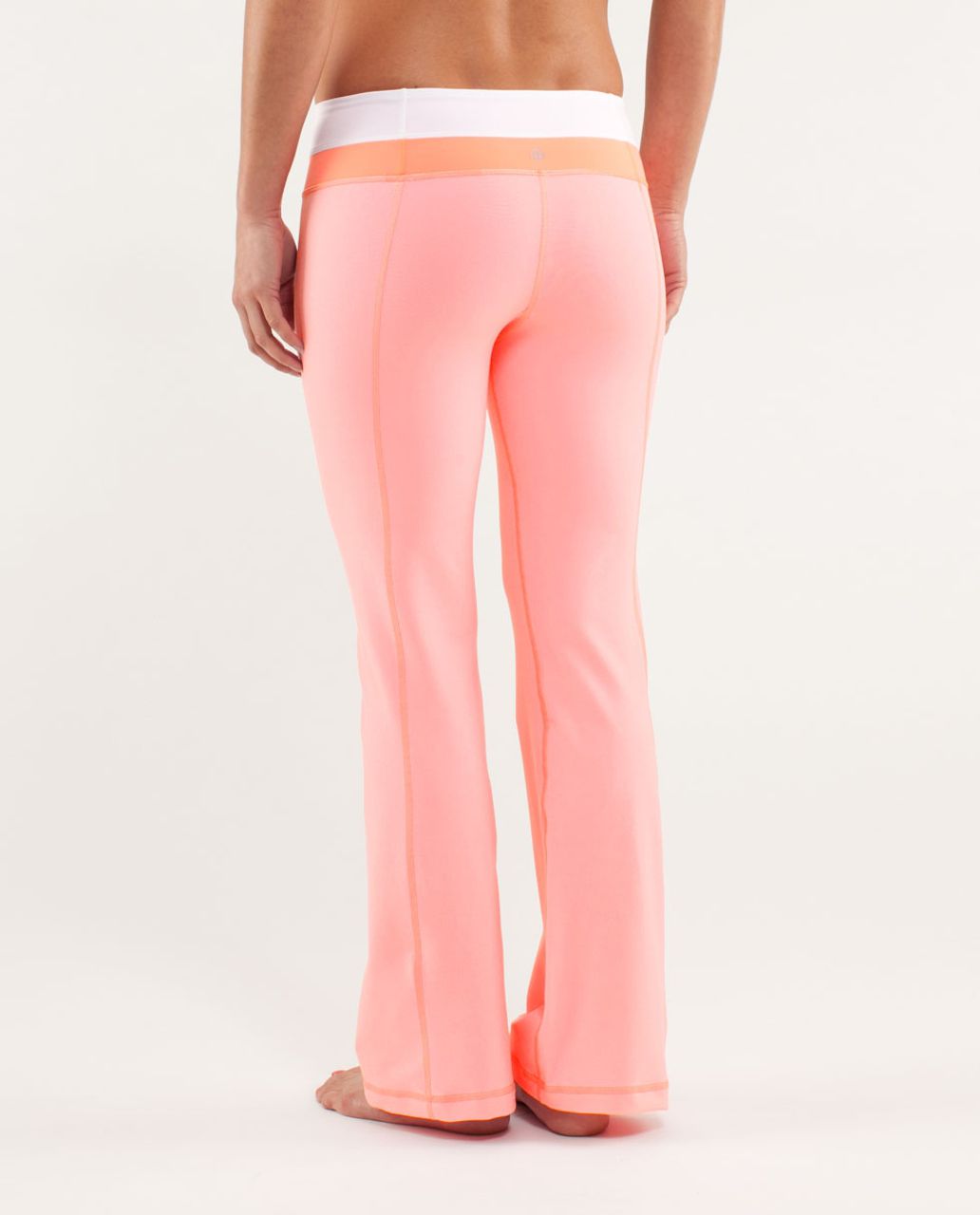 Lululemon Groove Pant *New (Tall) - Bleached Coral / White / Pop Orange