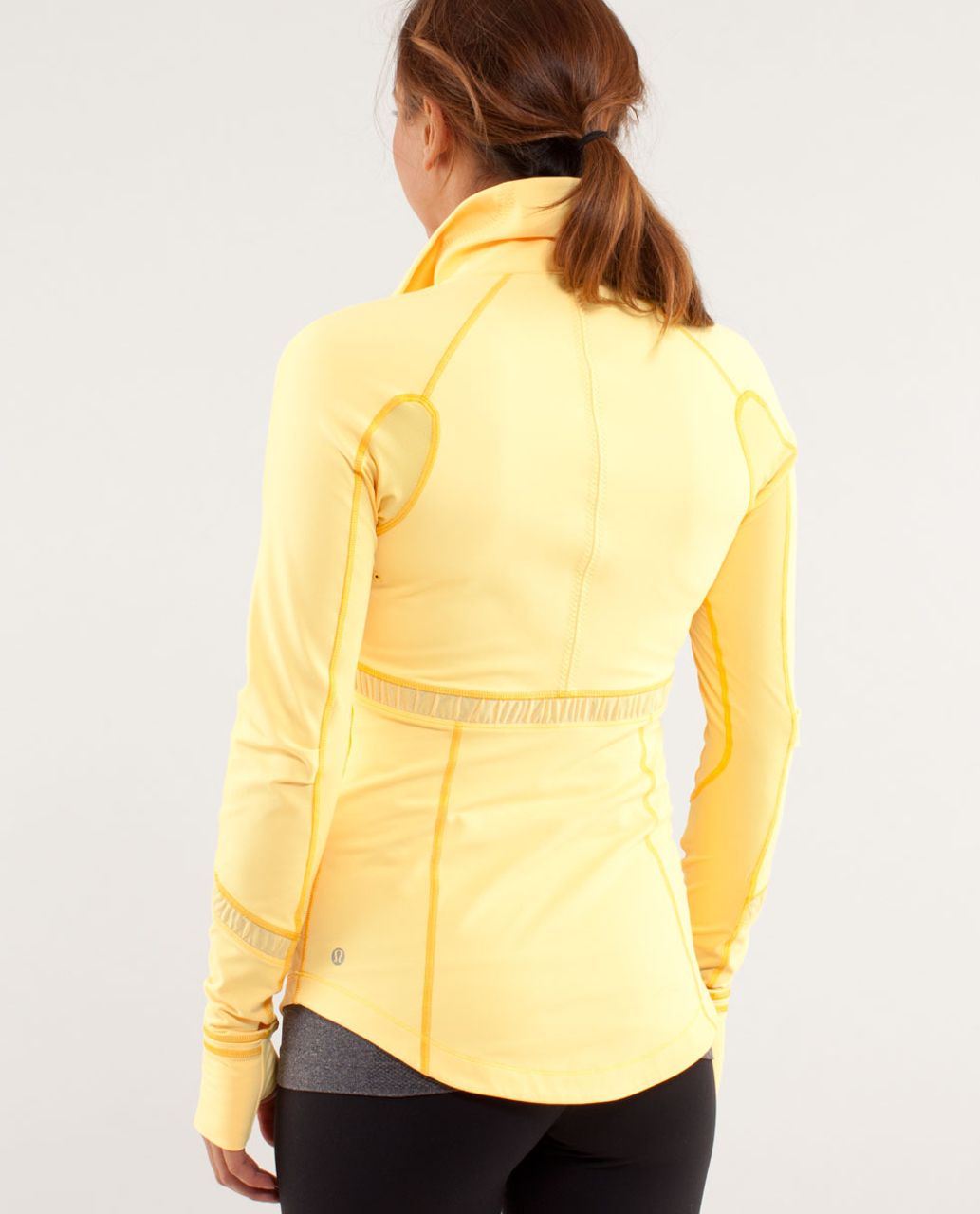 Lululemon Run:  Reflect Pullover - Burning Yellow