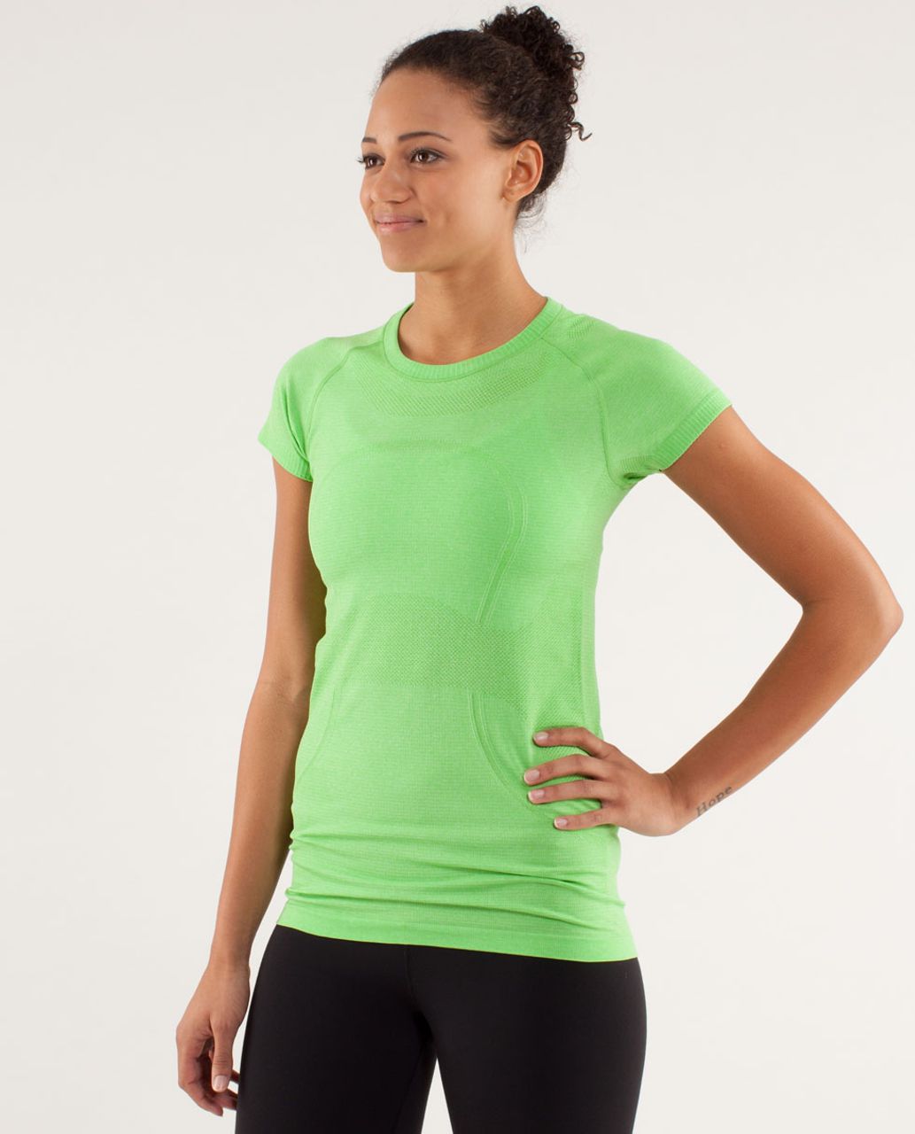 Lululemon Run: Silver Lining Short Sleeve - Very Green / Fresh Teal - lulu  fanatics