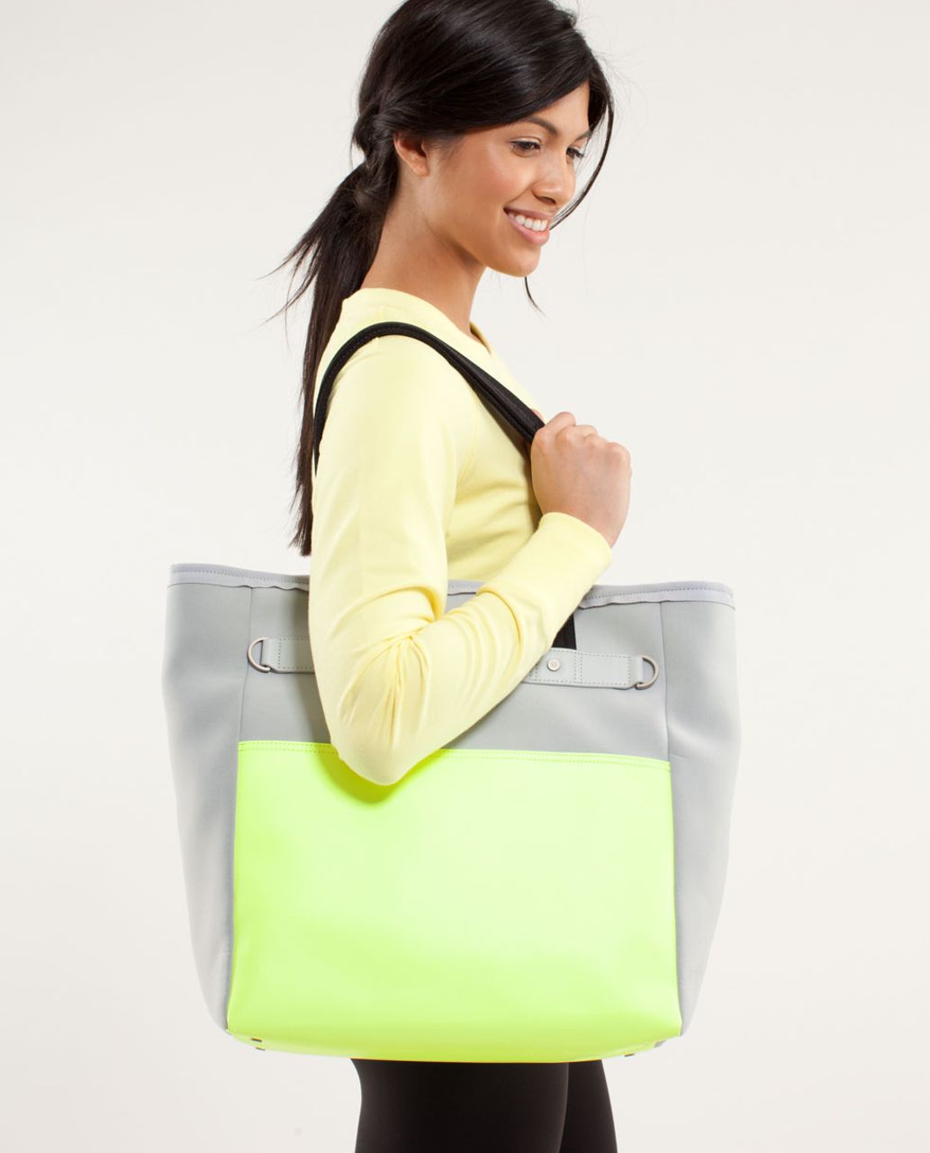 Lululemon Urban Oasis Tote - Silver /  Faded Zap