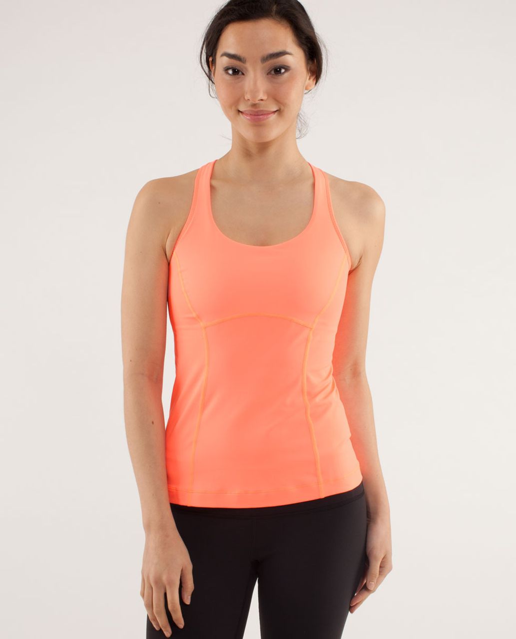 Lululemon Run:  Pace Tank - Pop Orange