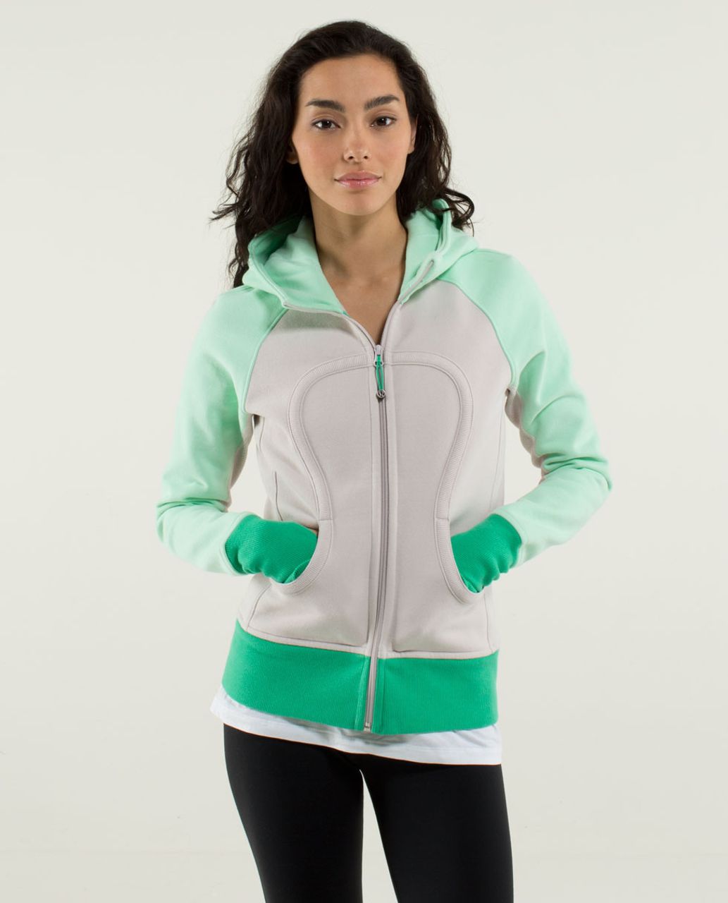 Lululemon Scuba Oversized 1/2 Zip Hoodie Tidewater Teal XS / SMALL Women