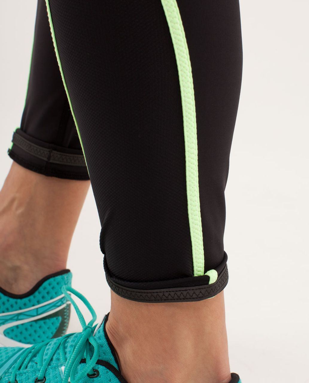 Lululemon Run:  Pace Tight - Black / Faded Zap / Dune