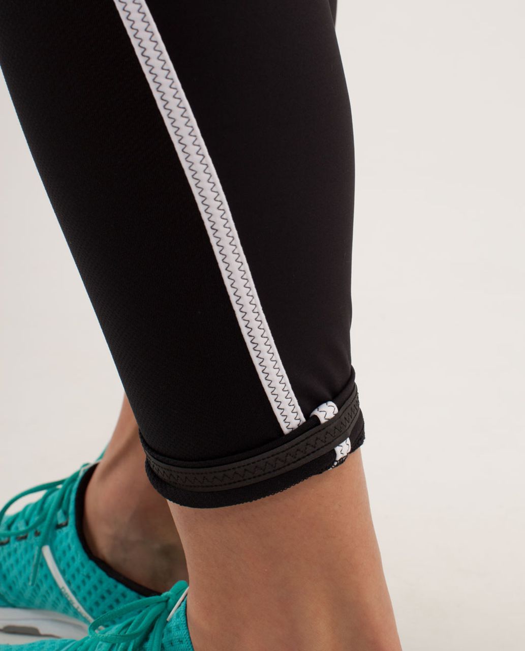 Lululemon Run:  Pace Tight - Black /  White