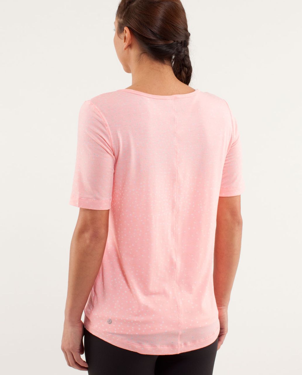 Lululemon Drish Tee - Petit Dot Bleached Coral / White