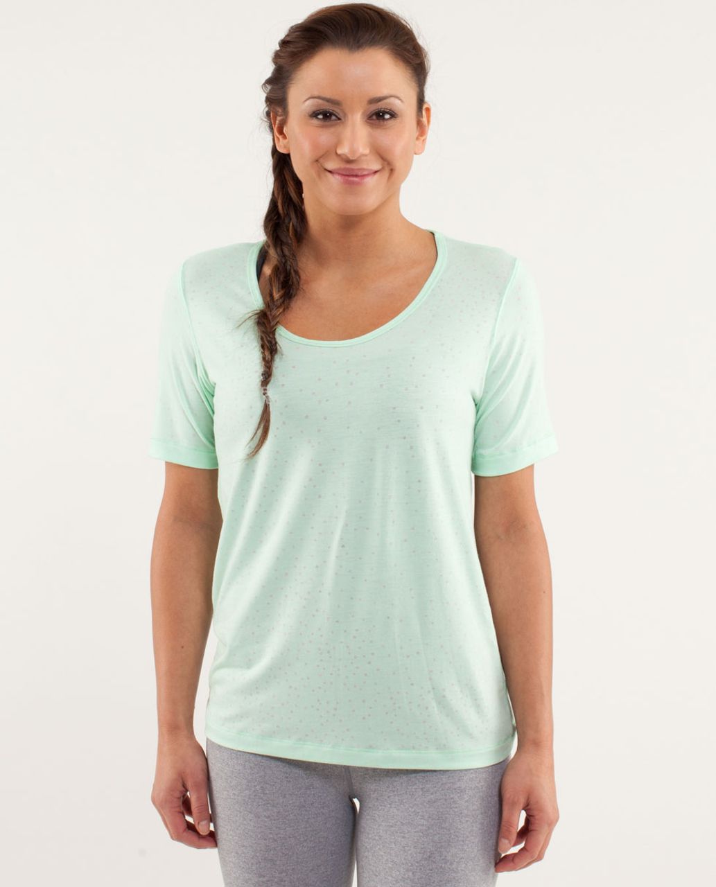 Lululemon Drish Tee - Petit Dot Fresh Teal / Fresh Teal - lulu fanatics