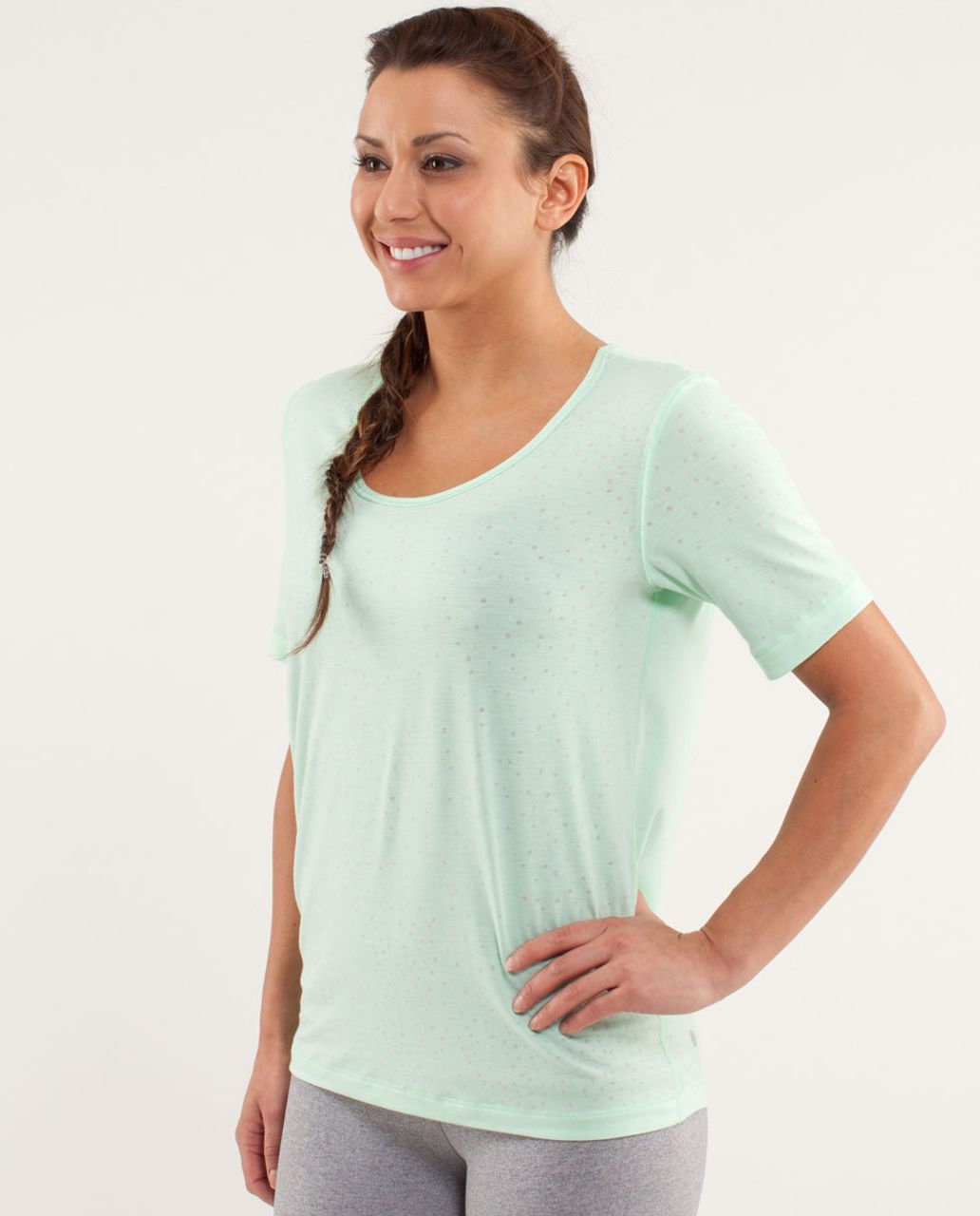 Lululemon Drish Tee - Petit Dot Fresh Teal / Fresh Teal