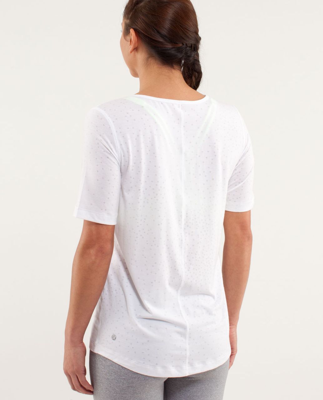 Lululemon Drish Tee - Petit Dot White / White