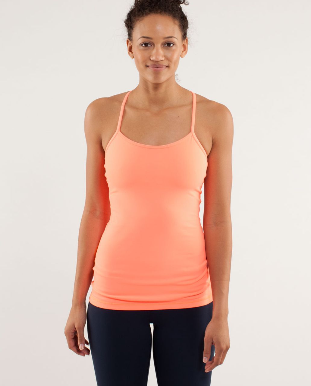 Lululemon Power Y Tank *Luon Light - Pop Orange