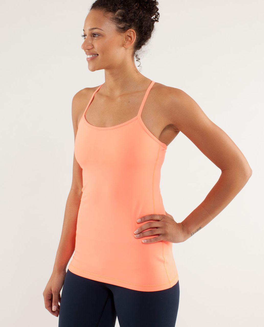 Lululemon Power Y Tank *Luon Light - Pop Orange