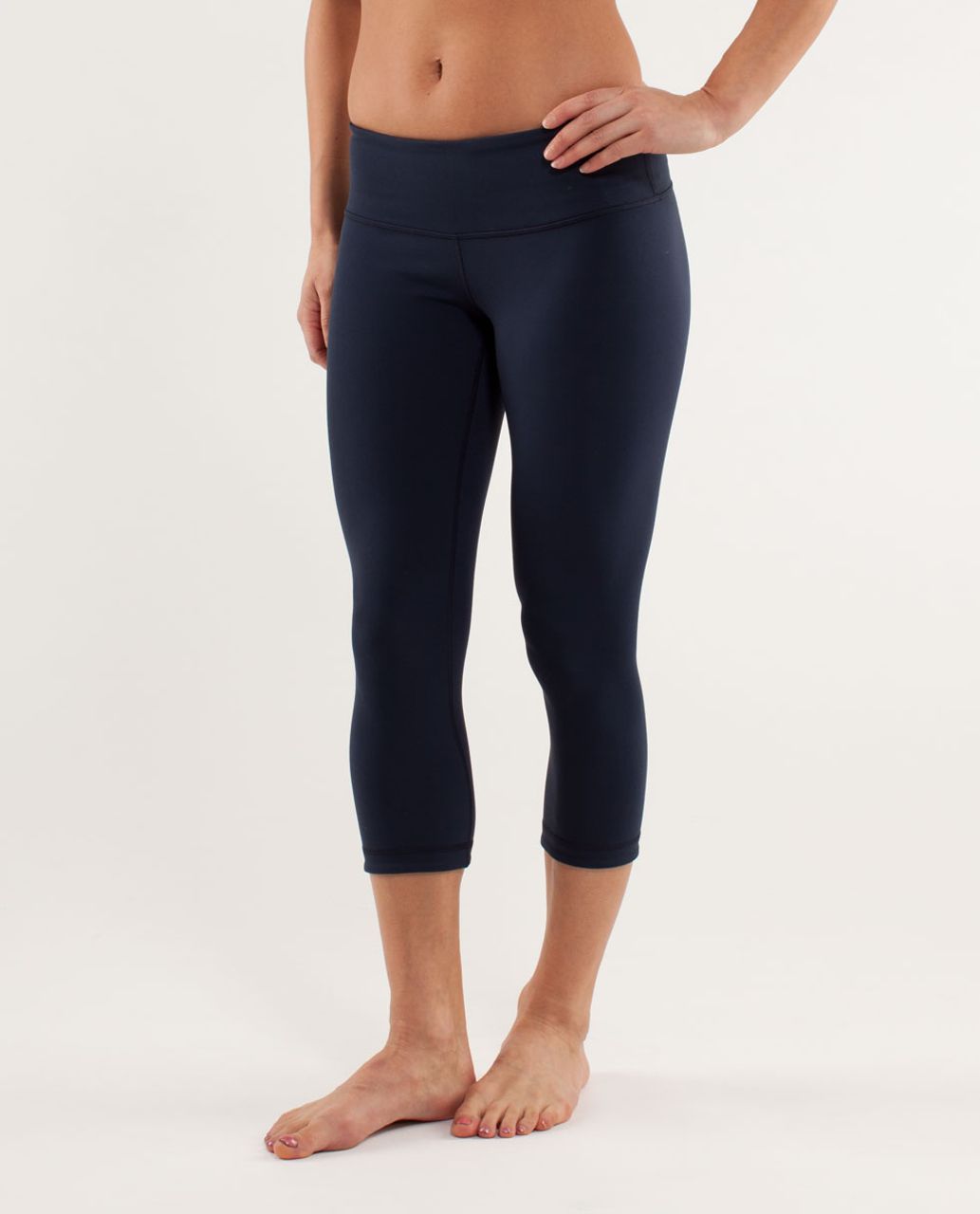 Lululemon Wunder Under Crop *Reversible - Black / Inkwell