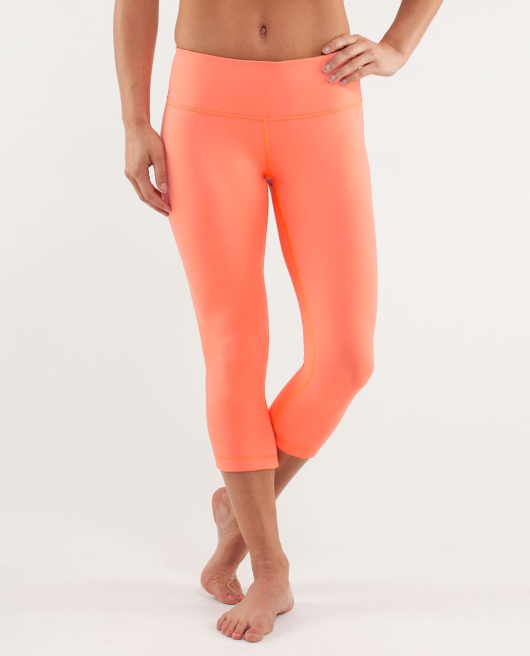 Lululemon Wunder Under Pant *Reversible - Black / Pop Orange