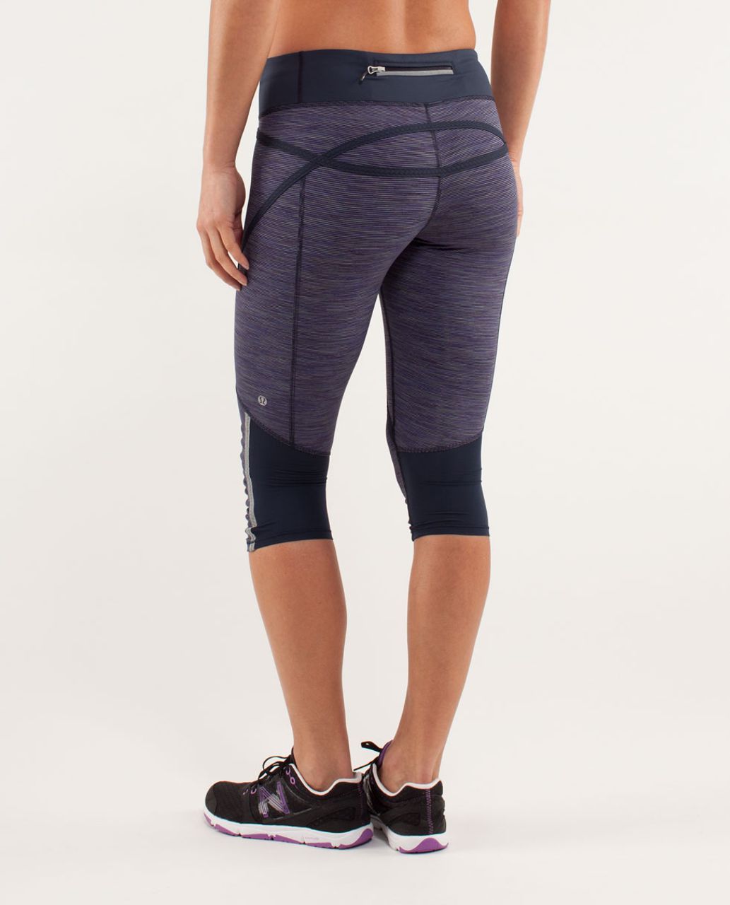 Lululemon Run: Pace Crop - Wee Are From Space Deep Indigo Multi ...