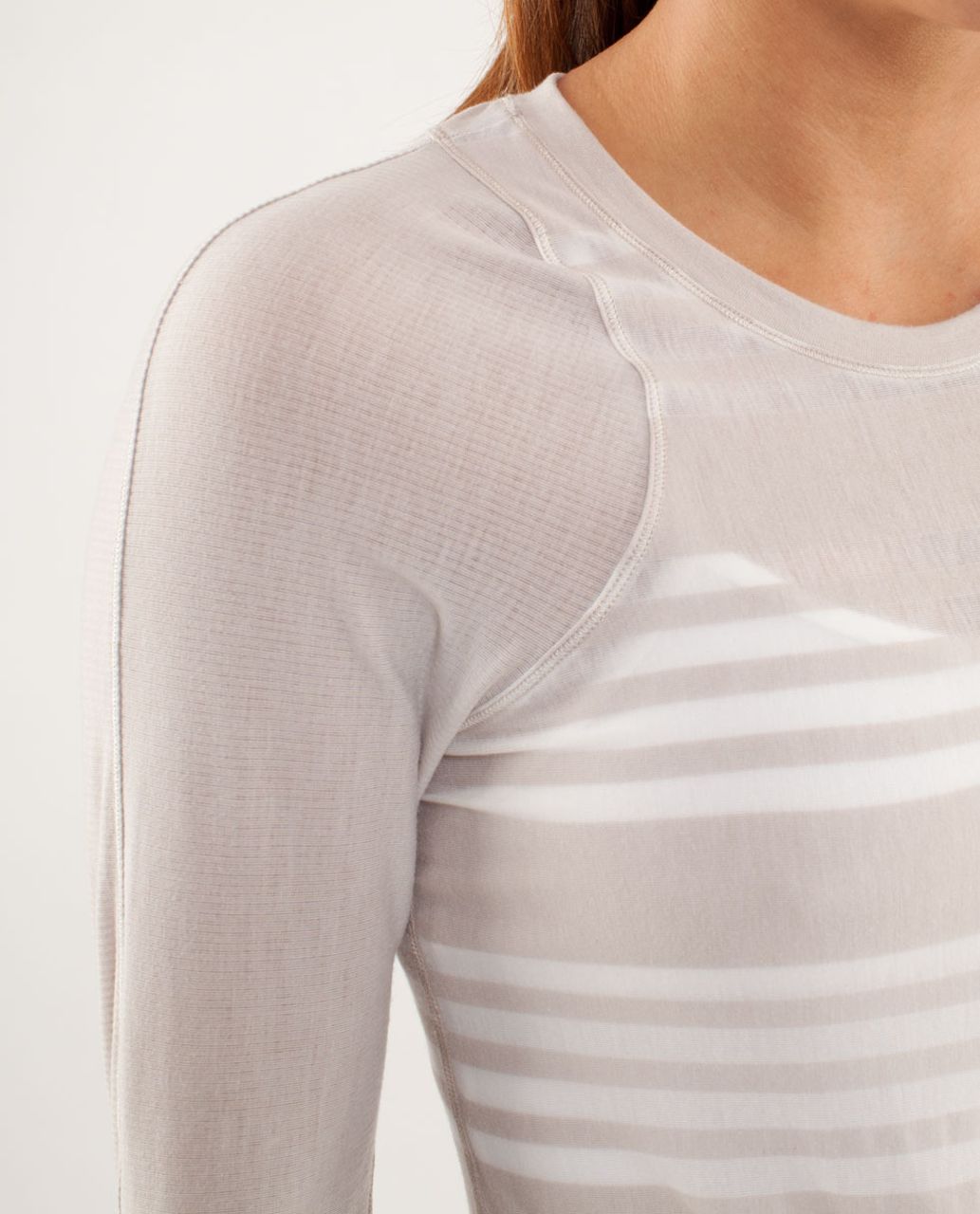 Lululemon Digni Tee Long Sleeve - Ocean Stripe Dune / Tonka Stripe Dune / Dune