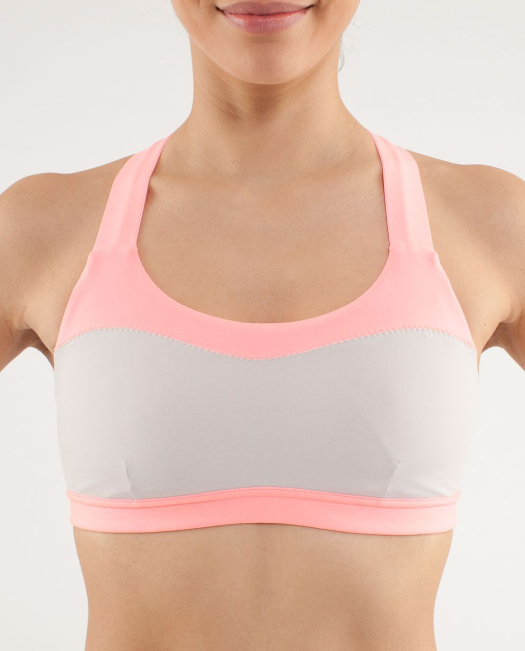 Lululemon Run:  Hook Me Up Bra - Dune / Bleached Coral