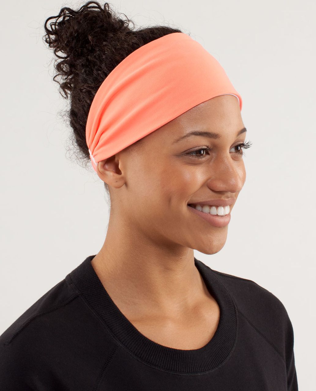 Lululemon Bang Buster Headband *Reversible - Pop Orange / White