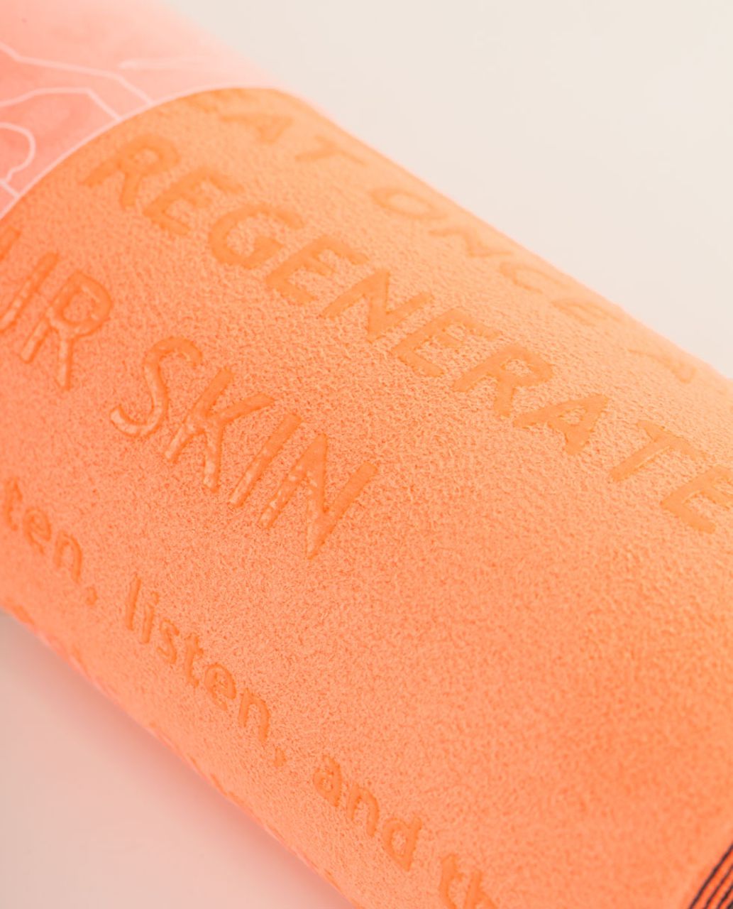 Lululemon The (Towel) Mat - Pop Orange / Deep Coal