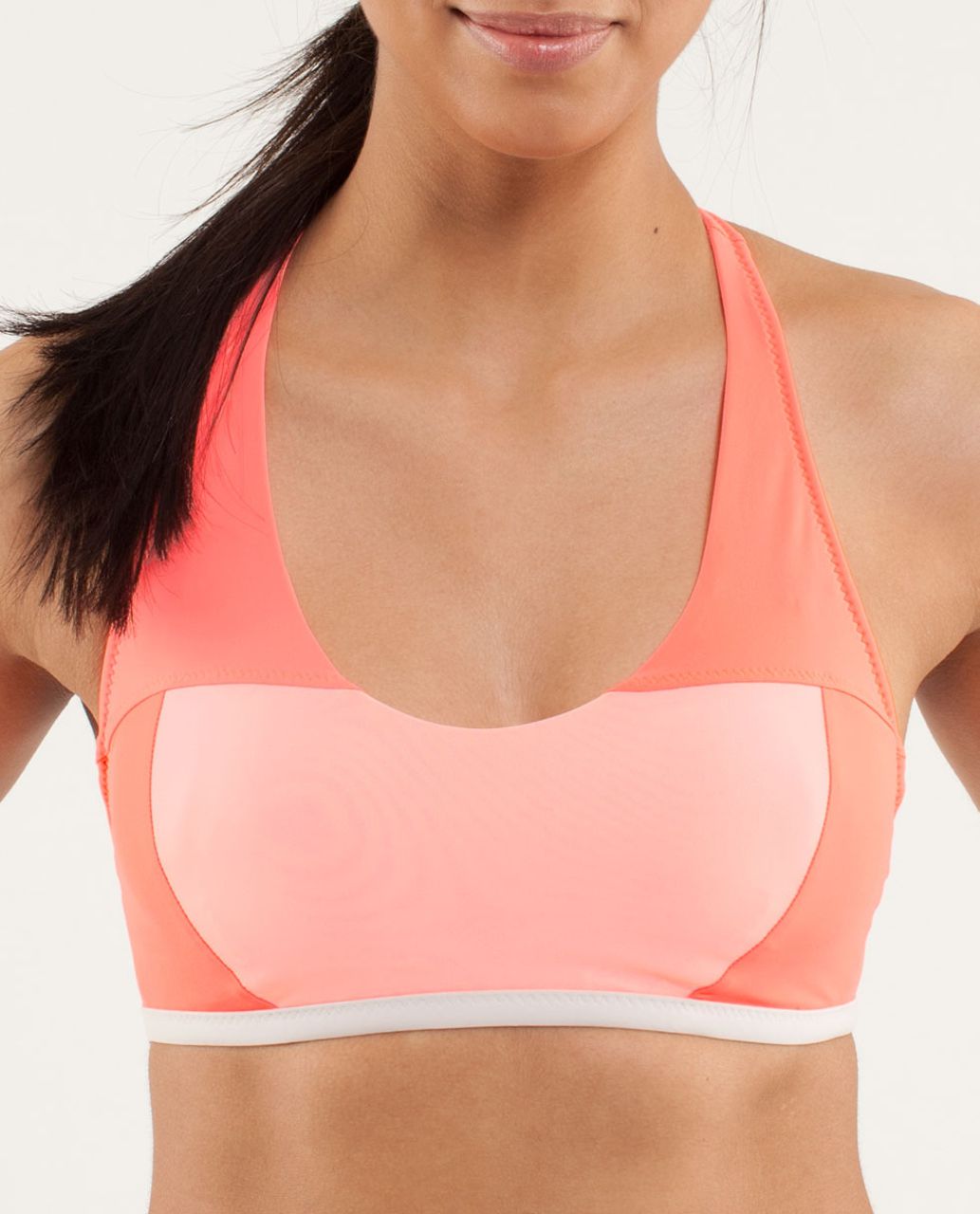 Lululemon Board Balance Sport Top - Pop Orange / Bleached Coral