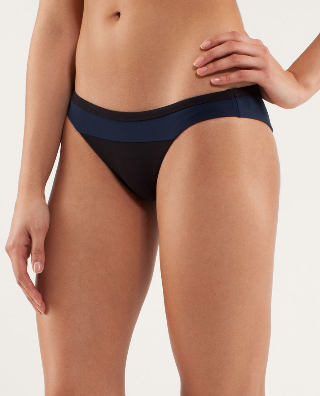 Lululemon Coastal Om Bikini Bottom - Black / Inkwell