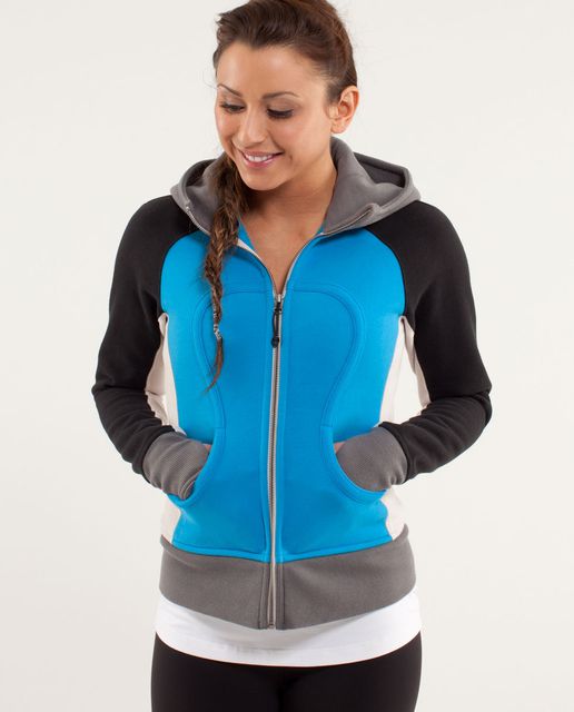 Lululemon Scuba Hoodie *Plush - Heathered Core Black / Black - lulu ...