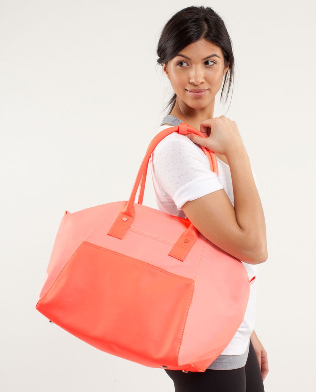 Lululemon Vinyasa To Vino Bag - Bleached Coral / Pop Orange