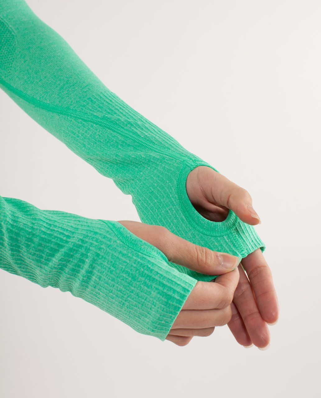 Lululemon Run:  Swiftly Tech Long Sleeve - Fresh Teal / Very Green