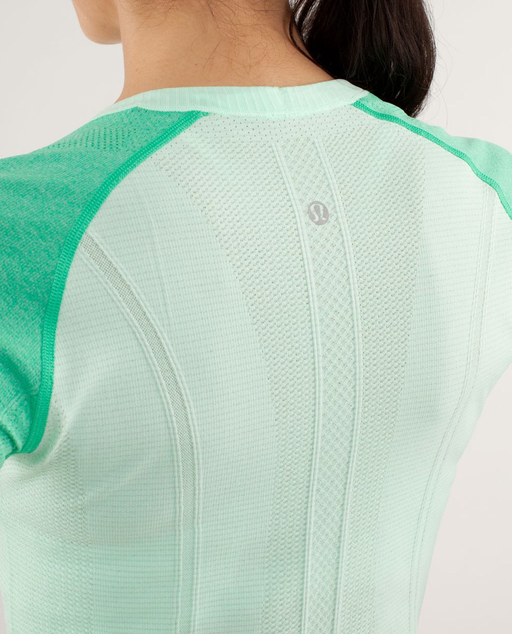 Lululemon Run:  Swiftly Tech Long Sleeve - Fresh Teal / Very Green