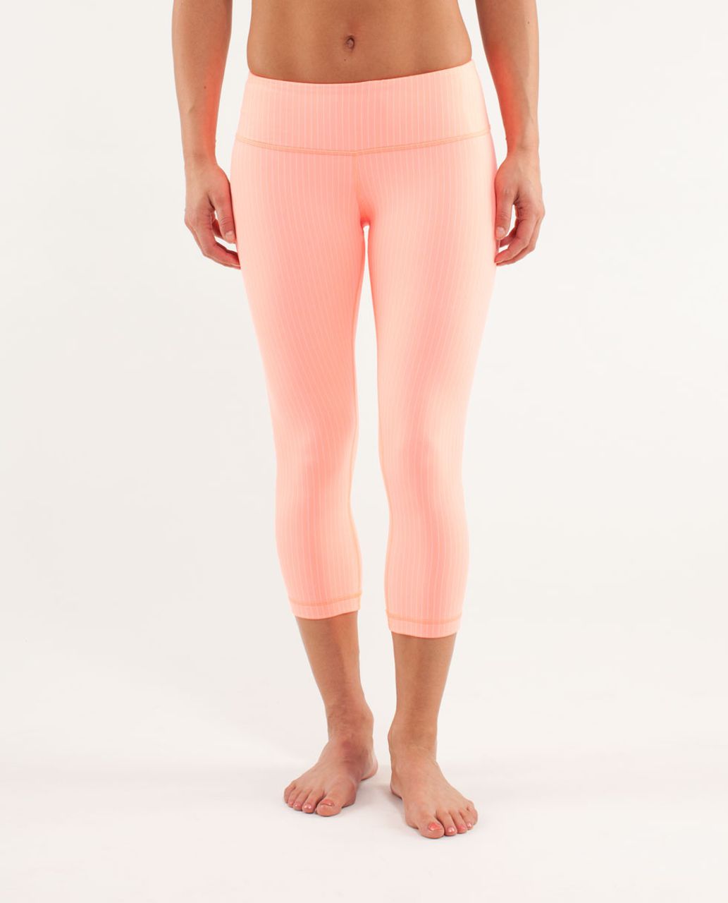 Lululemon Wunder Under Crop - Pop Orange - lulu fanatics