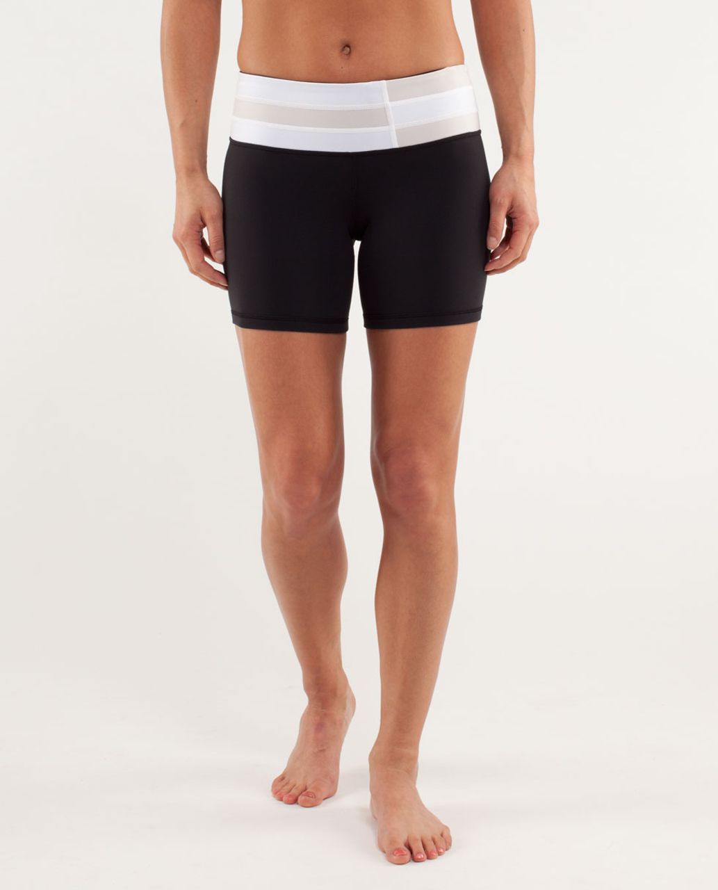 Lululemon Reverse Groove Short (Regular) - Black / Quilt Spring13 14