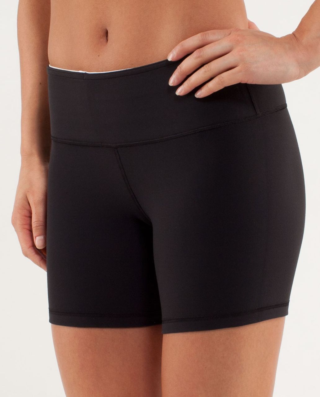 Lululemon Reverse Groove Short (Regular) - Black / Quilt Spring13 14