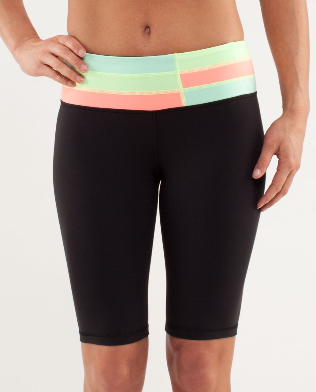 Lululemon Reverse Groove Short (Tall) - Black / Quilt Spring13 13