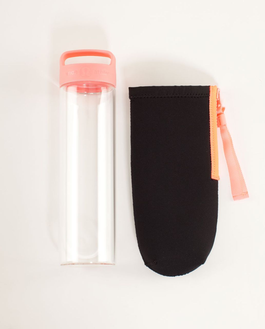 Lululemon Pure Balance Waterbottle *With Sleeve - Black / Bleached Coral